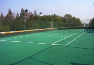西安市某羽毛球场拼装地板